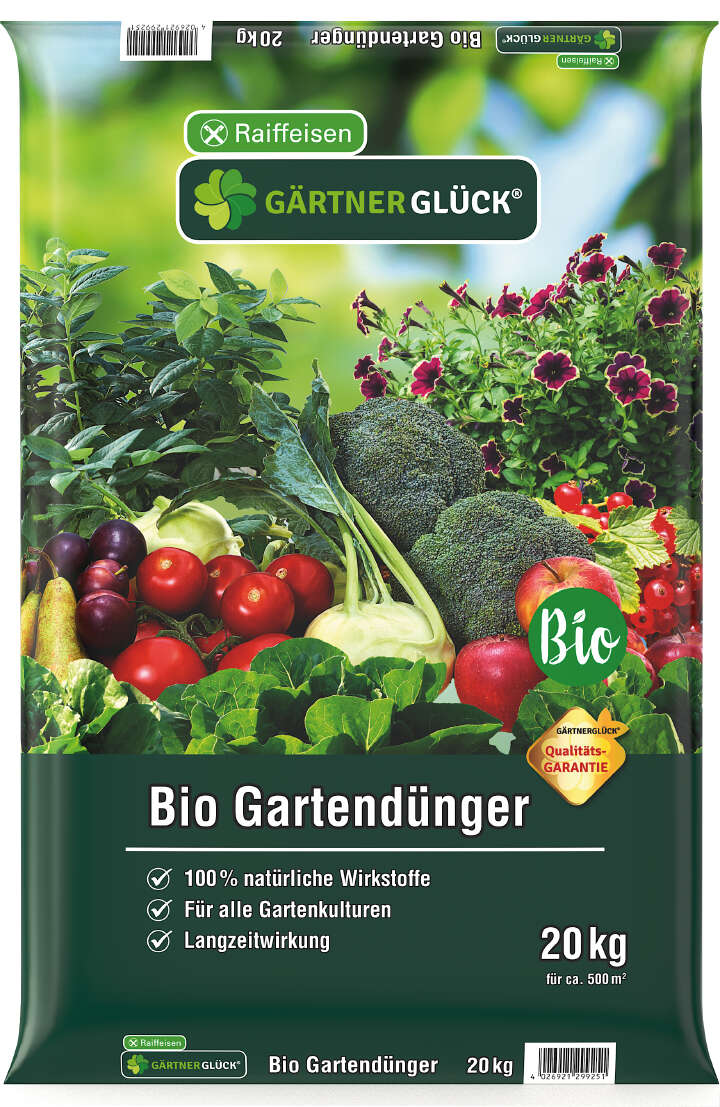 GÄRTNERGLÜCK Bio Gartendünger organisch